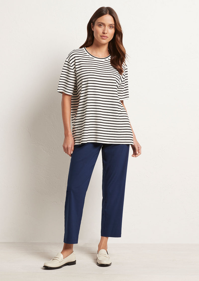 Mela Purdie Boater Stripe Flat T