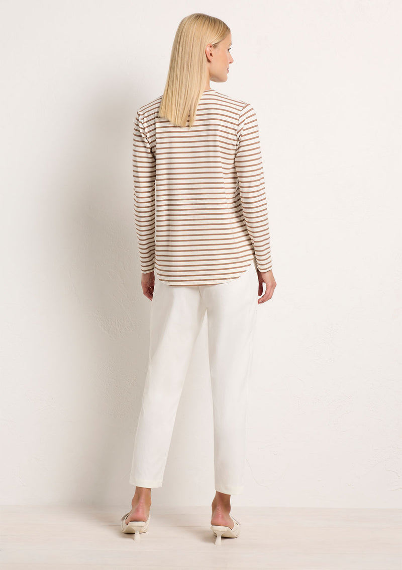 Mela Purdie Boater Stripe Studio Top