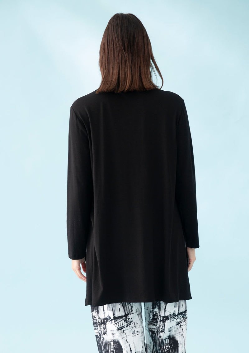 Mela Purdie Matte Jersey Half Zip Maxi Sweater