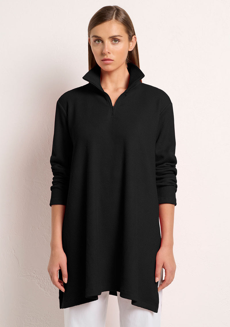 Mela Purdie Furrow Knit Half Zip Maxi