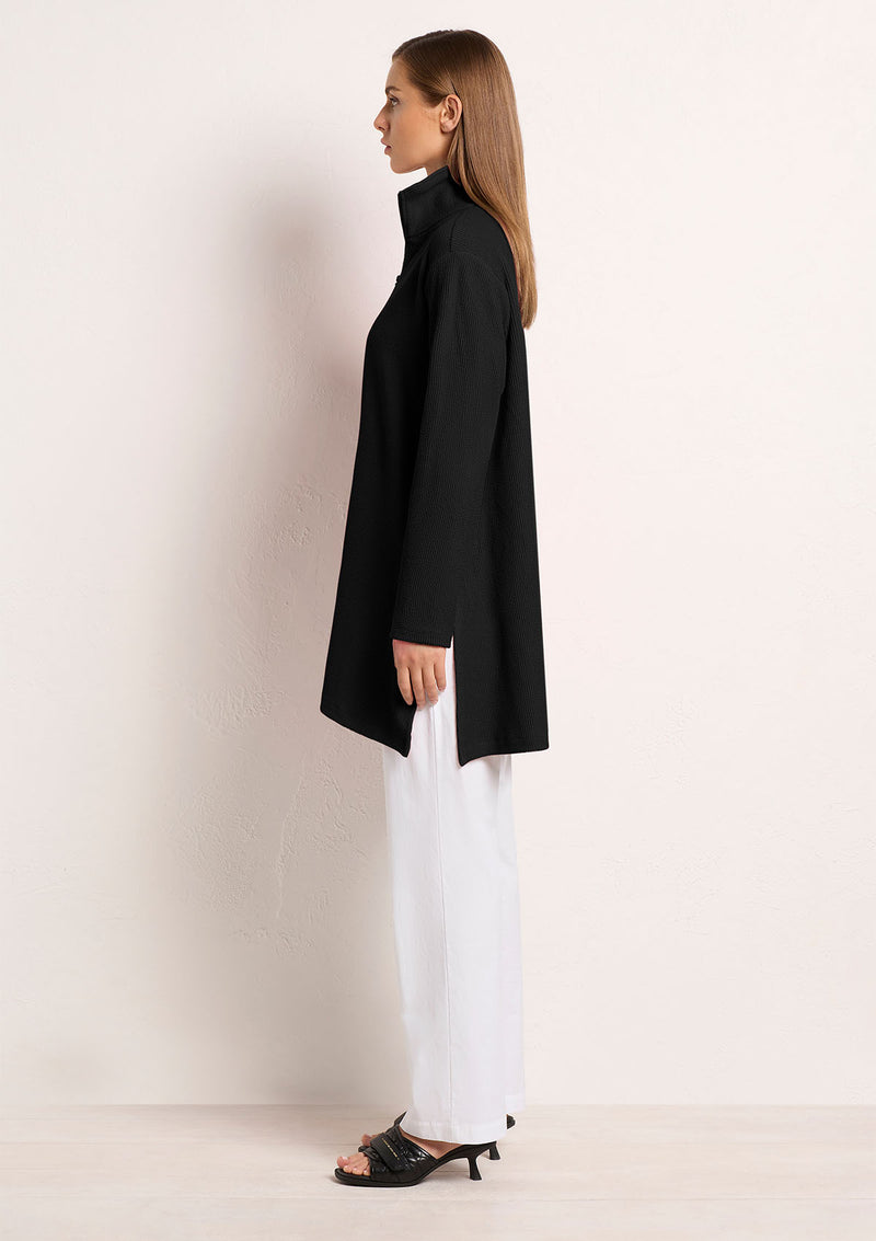 Mela Purdie Furrow Knit Half Zip Maxi