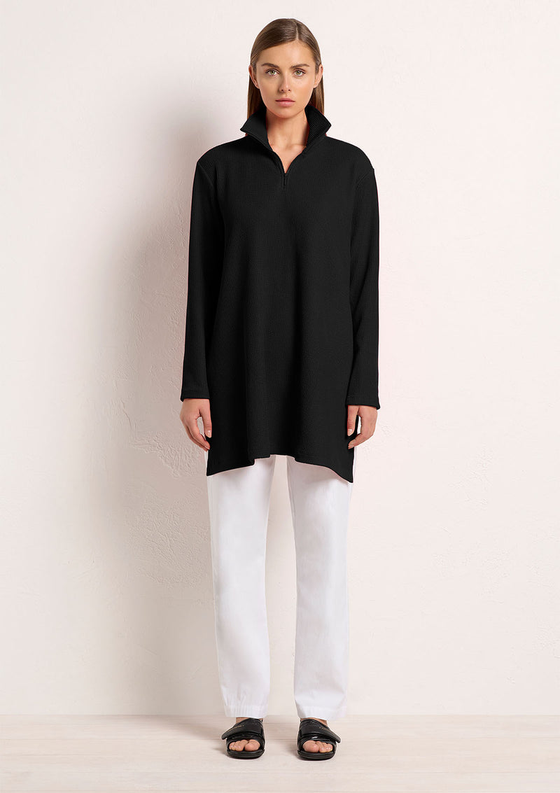 Mela Purdie Furrow Knit Half Zip Maxi