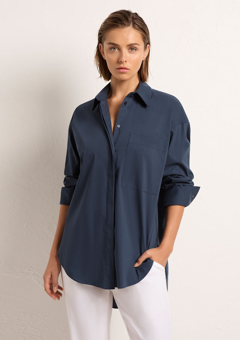 Mela Purdie Microprene Relaxed Pocket Shirt