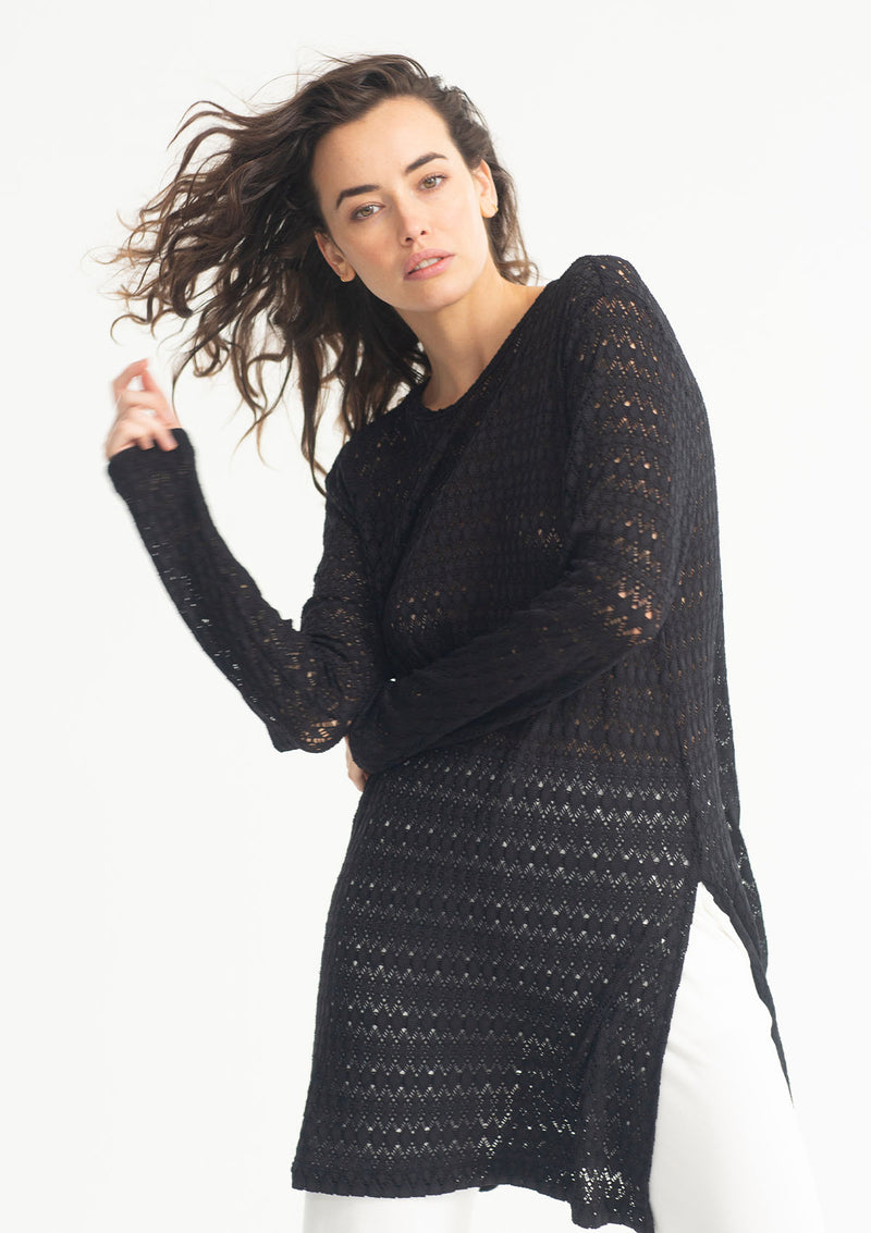 Mela Purdie Crochet Lace Maxi Sweater (AVAILABLE ONLY IN THE COLOUR HESSIAN)