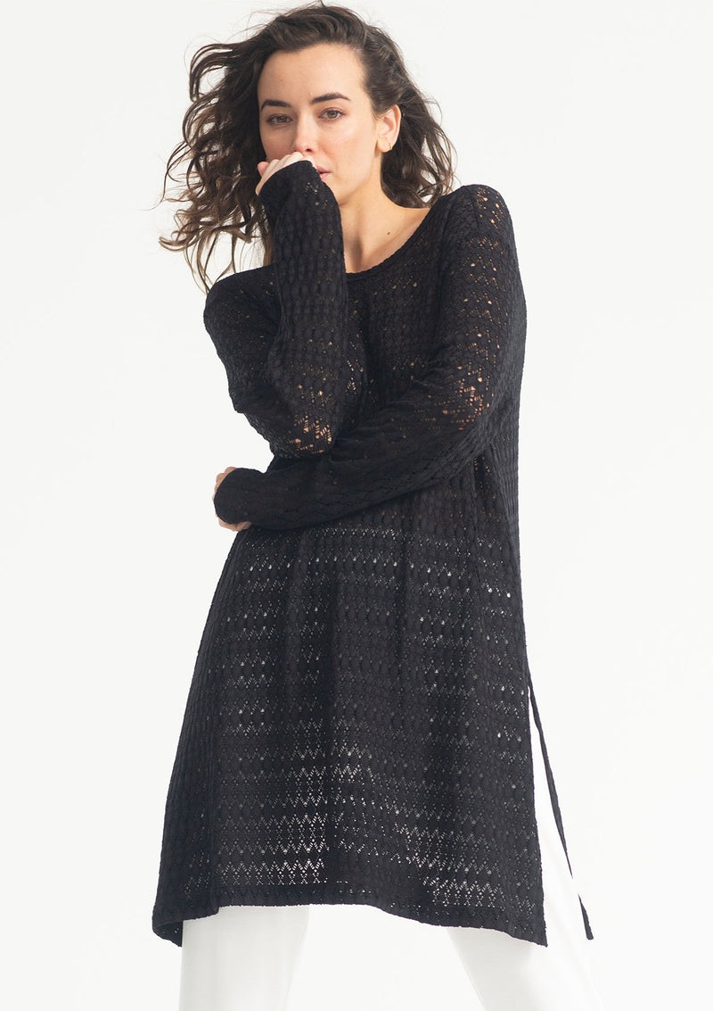 Mela Purdie Crochet Lace Maxi Sweater (AVAILABLE ONLY IN THE COLOUR HESSIAN)
