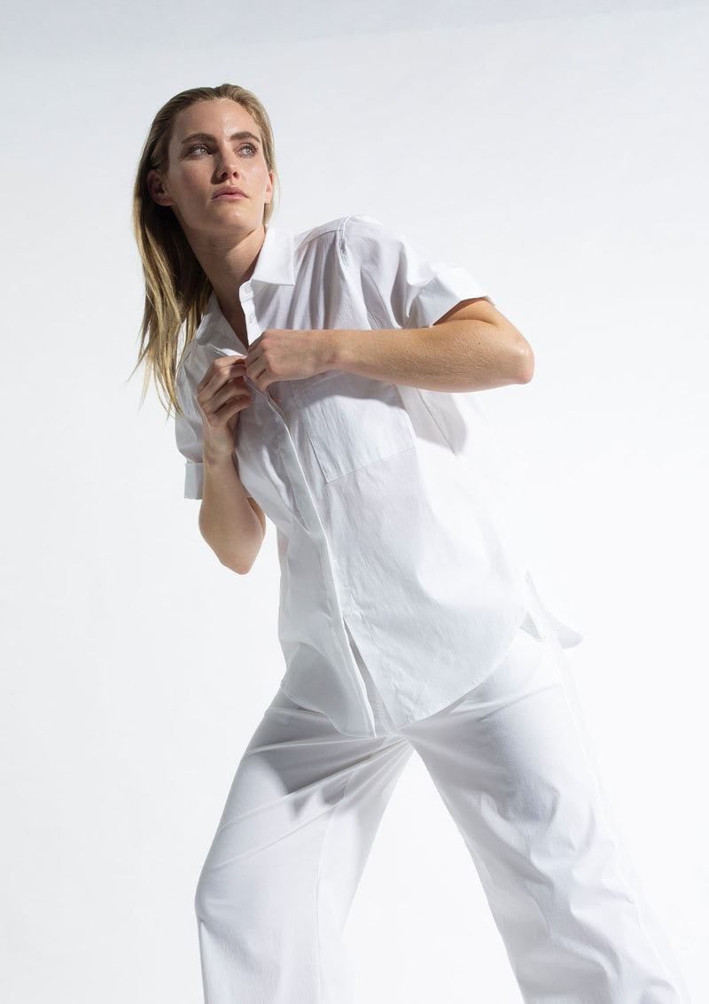 Mela Purdie Microprene Cuff Slv Shirt