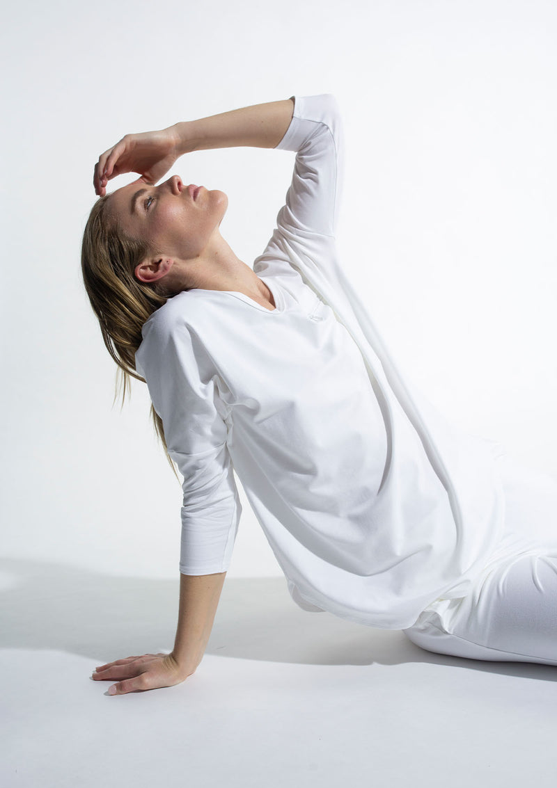 Mela Purdie Matte Jersey V Crescent Sweater