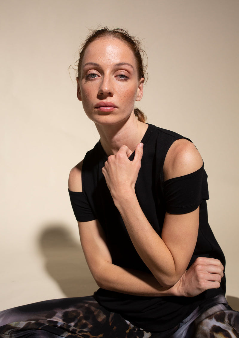 Mela Purdie Matte Jersey Slash Shoulder T