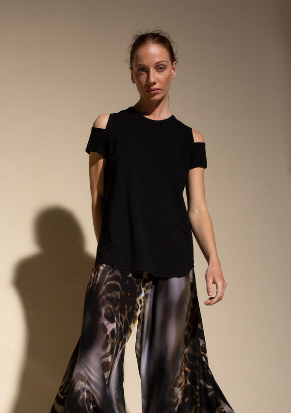 Mela Purdie Matte Jersey Slash Shoulder T