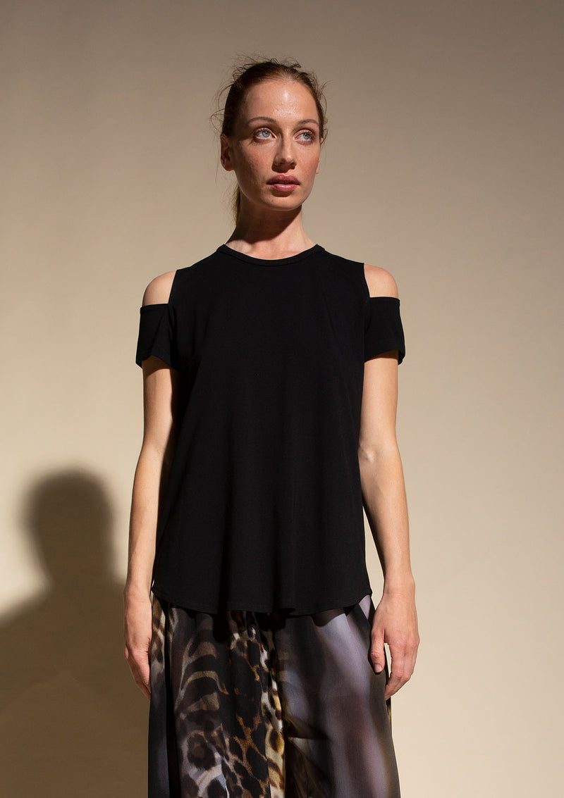 Mela Purdie Matte Jersey Slash Shoulder T