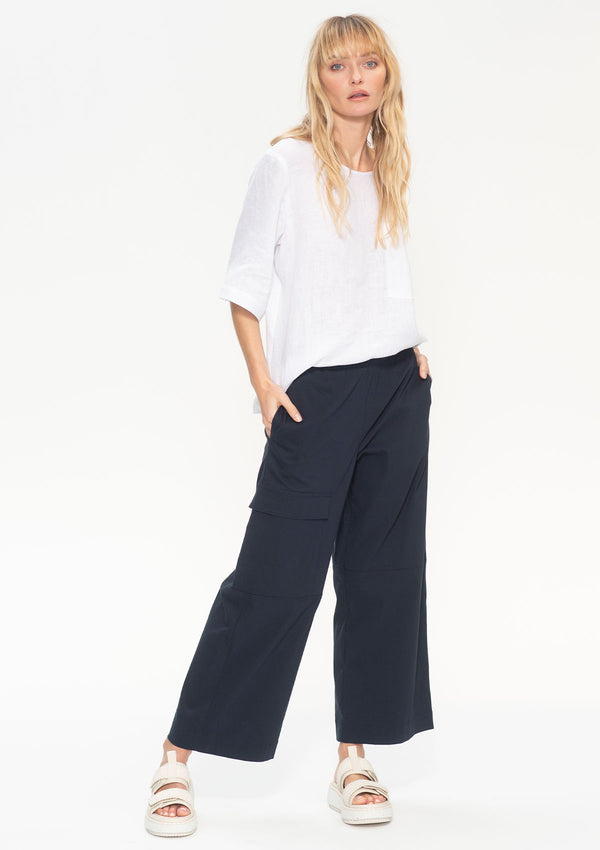 Mela Purdie Pure Linen Pocket Plaza T