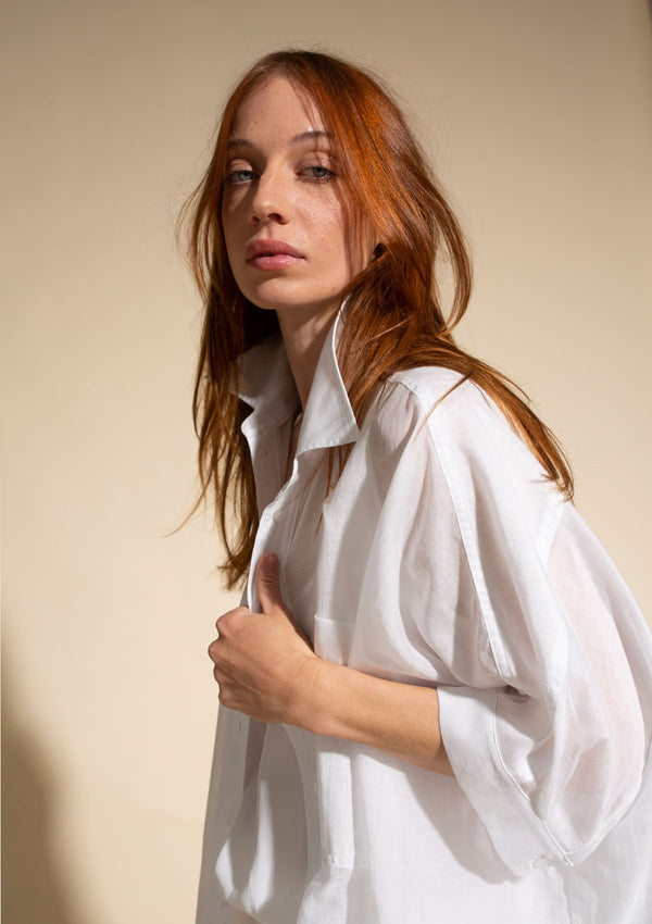 Mela Purdie Silk Cotton Voile Havana Blouse