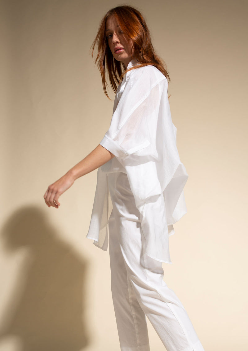 Mela Purdie Silk Cotton Voile Havana Blouse