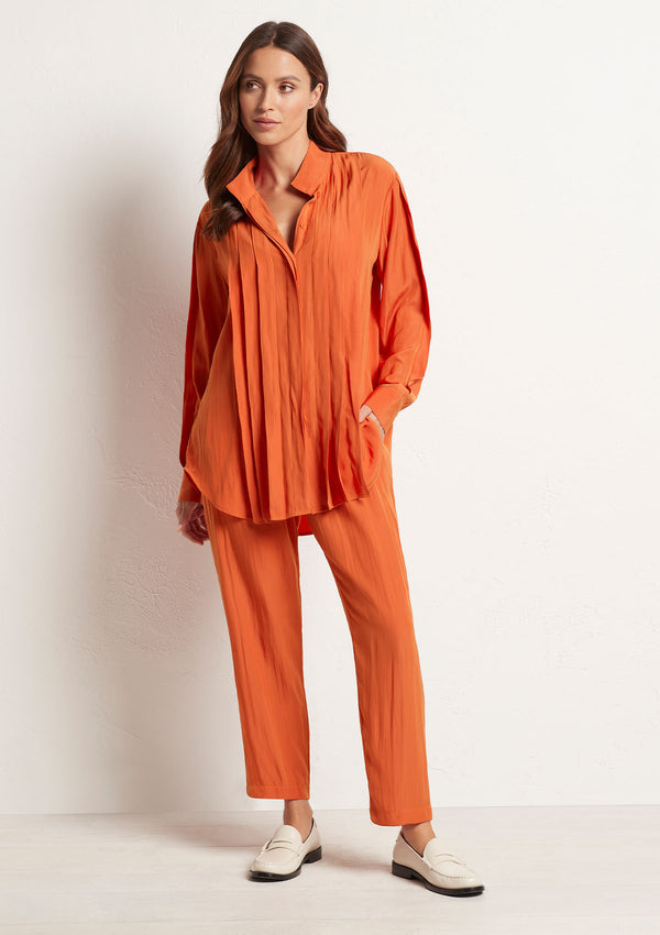 Mela Purdie Mache Multi Pleat Blouse