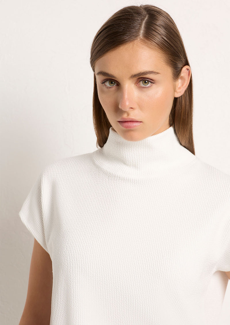 Mela Purdie Furrow Knit Funnel Shell