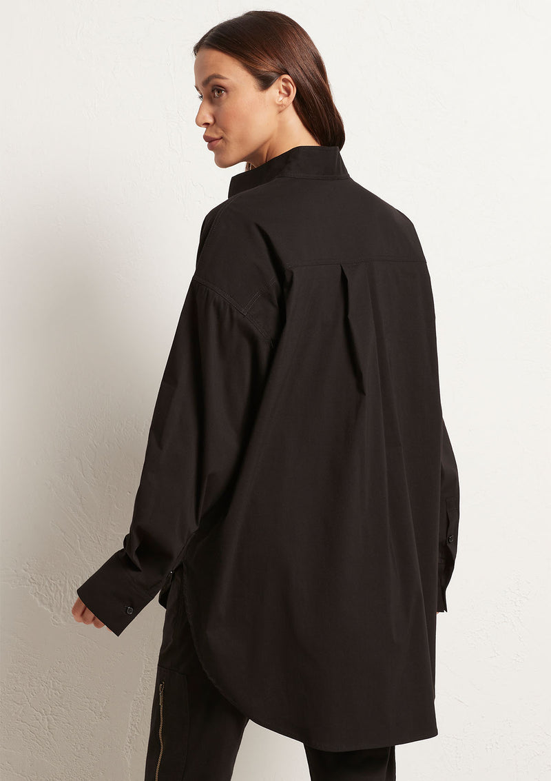 Mela Purdie Microprene Relaxed Stand Shirt