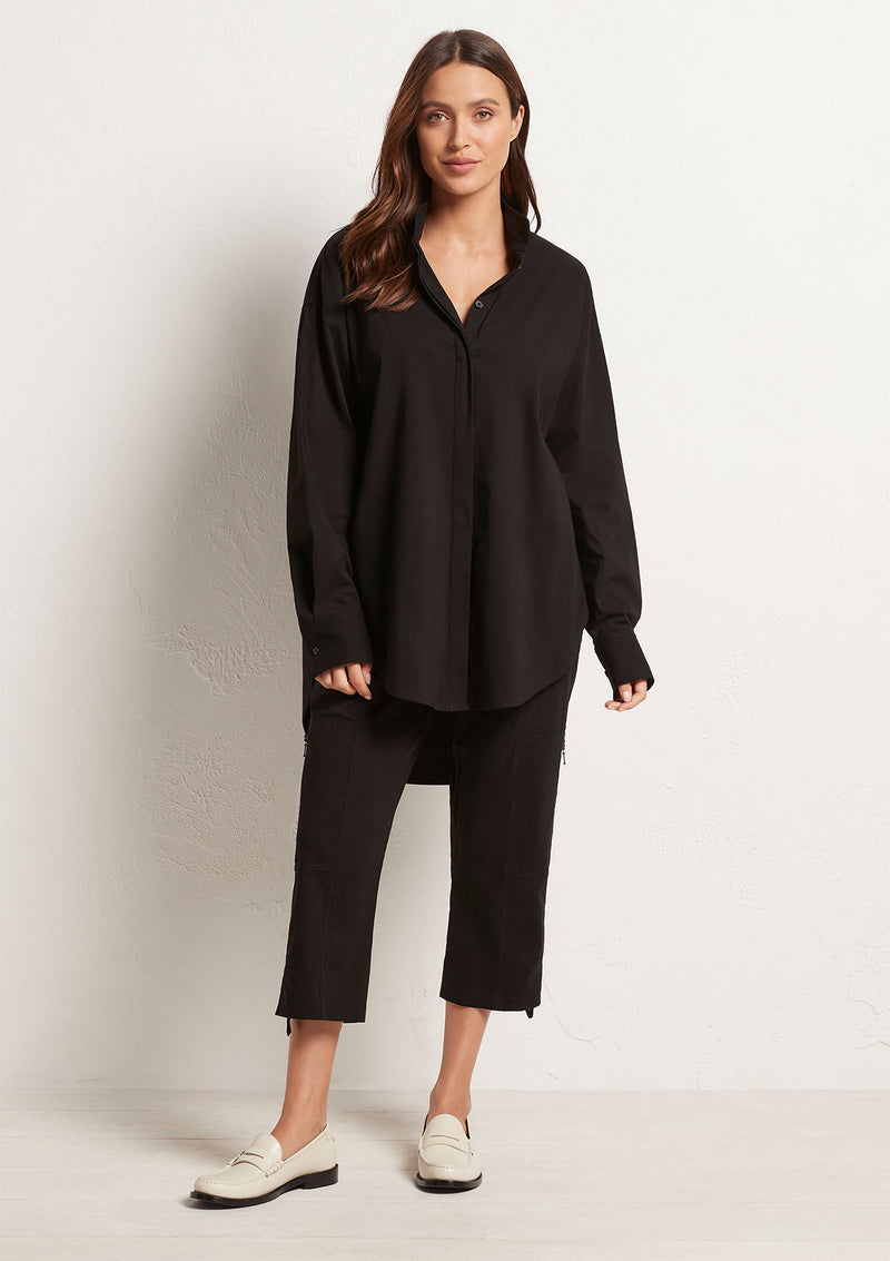 Mela Purdie Microprene Relaxed Stand Shirt