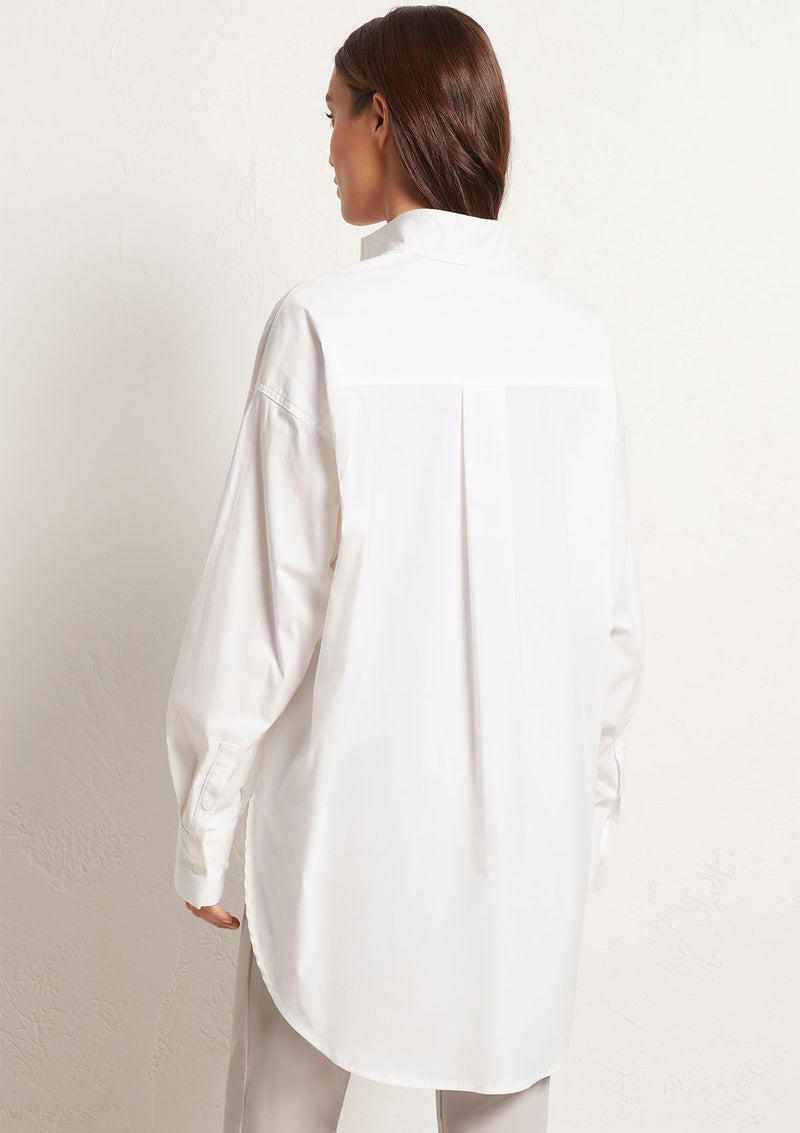 Mela Purdie Microprene Relaxed Stand Shirt