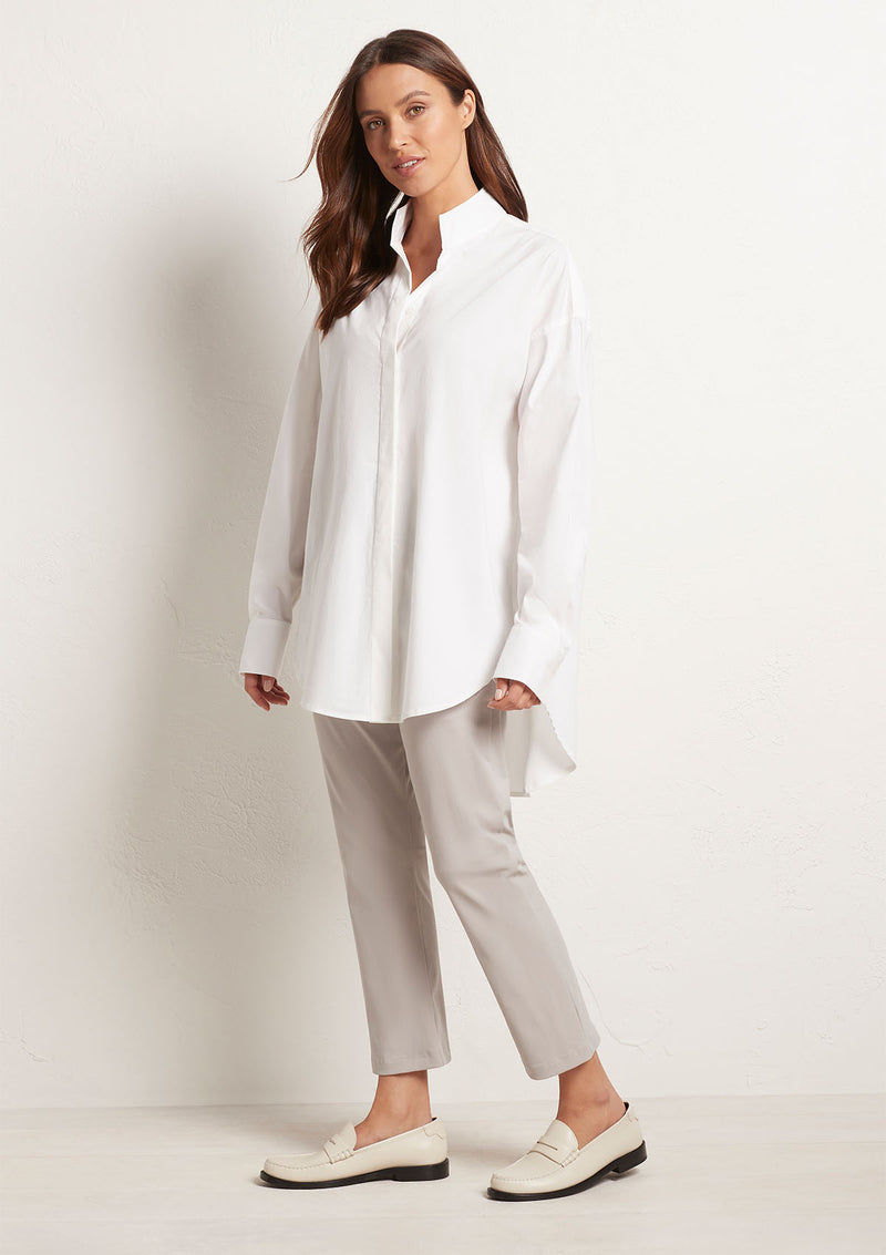 Mela Purdie Microprene Relaxed Stand Shirt