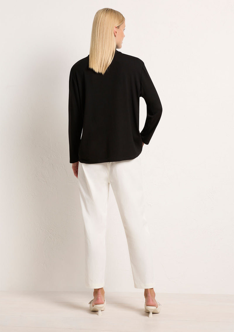 Mela Purdie Matte Jersey Half Zip Sweater