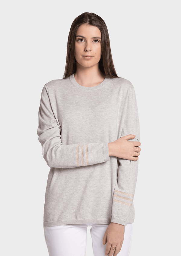 Birdie Annah Tri Stripe LS Tee