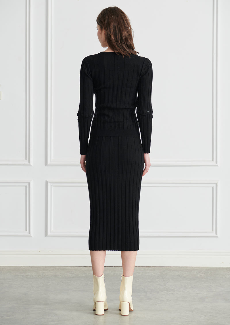 Apartment Clothing Lou Ribbed Midi Skirt