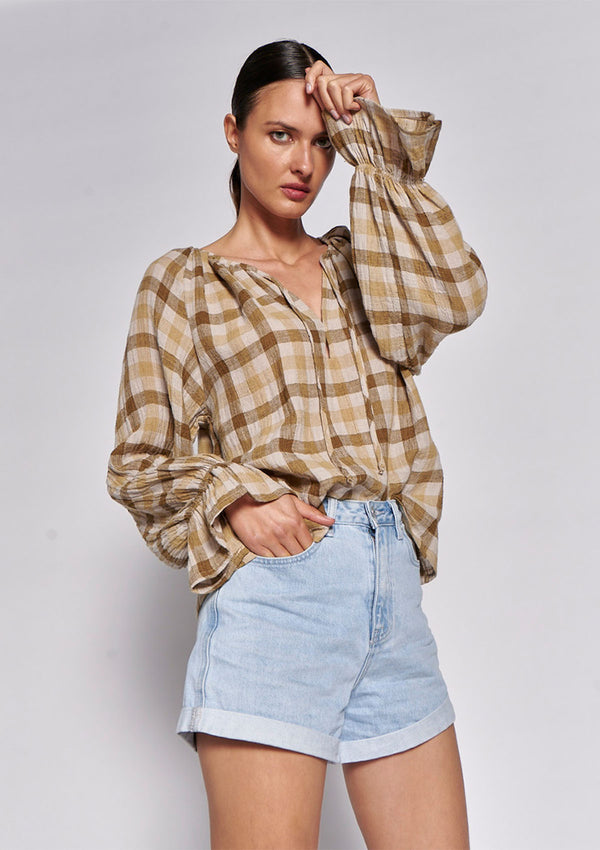 In The Sac Ayra Check Blouse