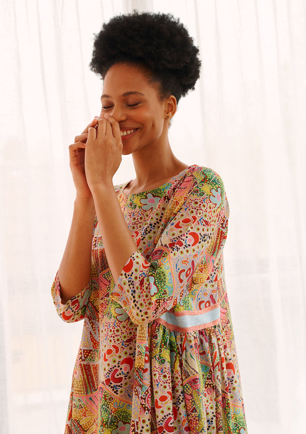 Alessandra Moments Print Alice Dress