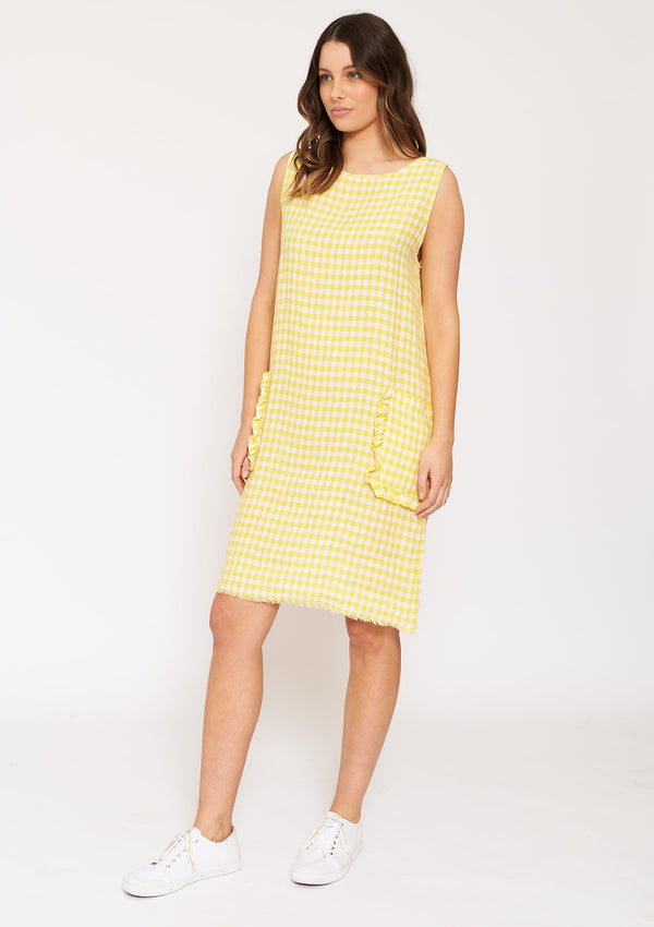 Alessandra Sienna Dress Gingham