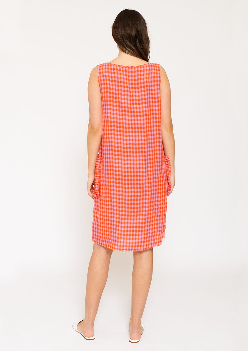 Alessandra Sienna Dress Gingham