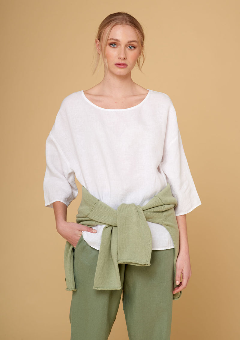 Alessandra Linen Windcheater