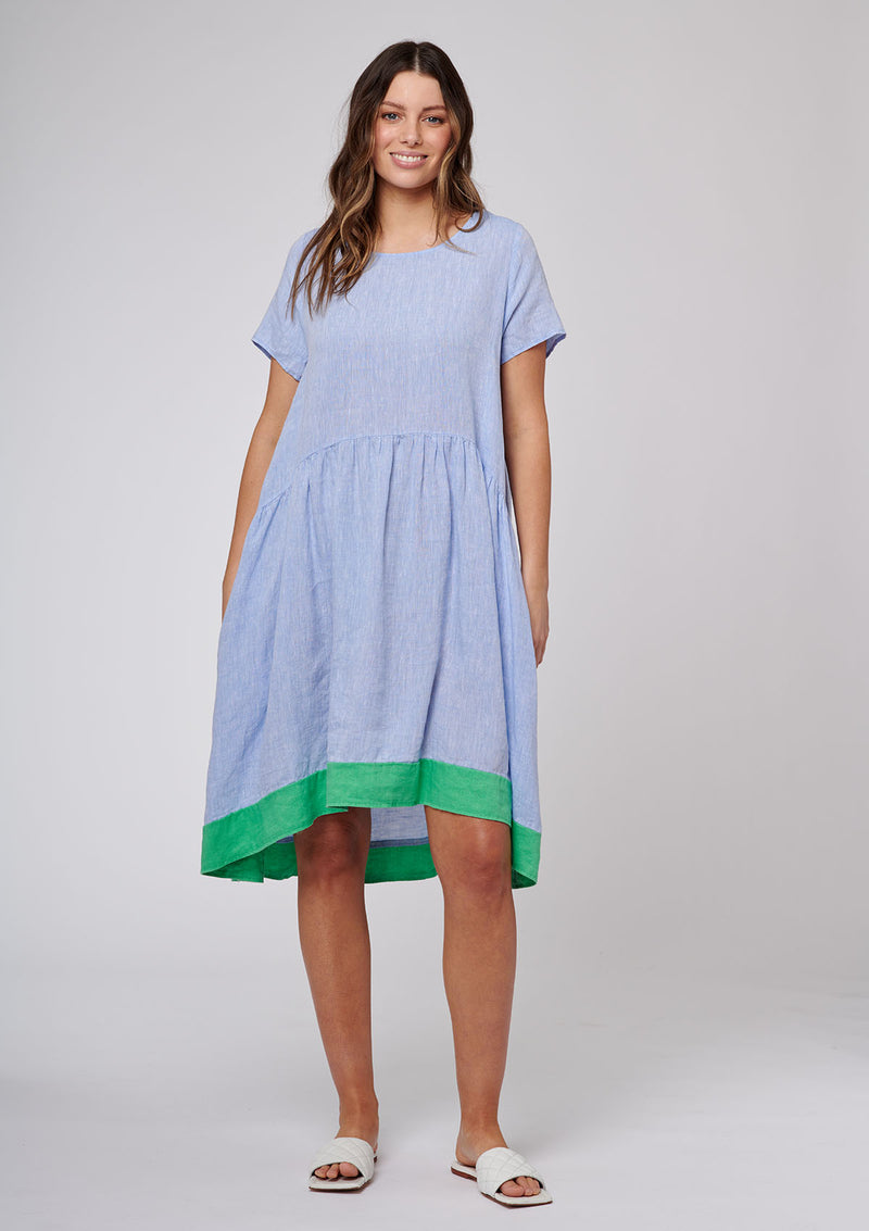 Alessandra Celeste Dress