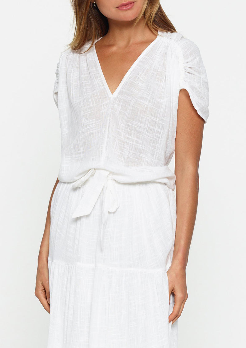 Luxe Deluxe Bahamas Gathered Top