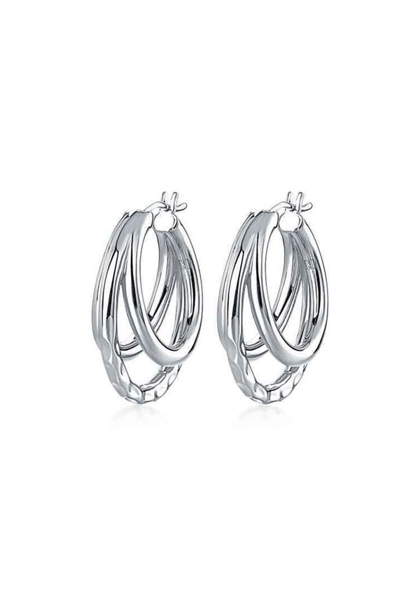 California Triple Hoop Earrings