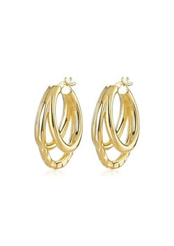 California Triple Hoop Earrings