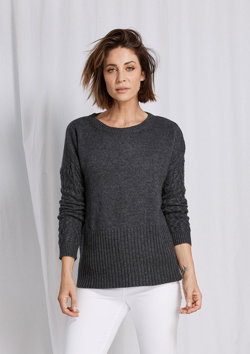 Charli Textured Sleeve Knit