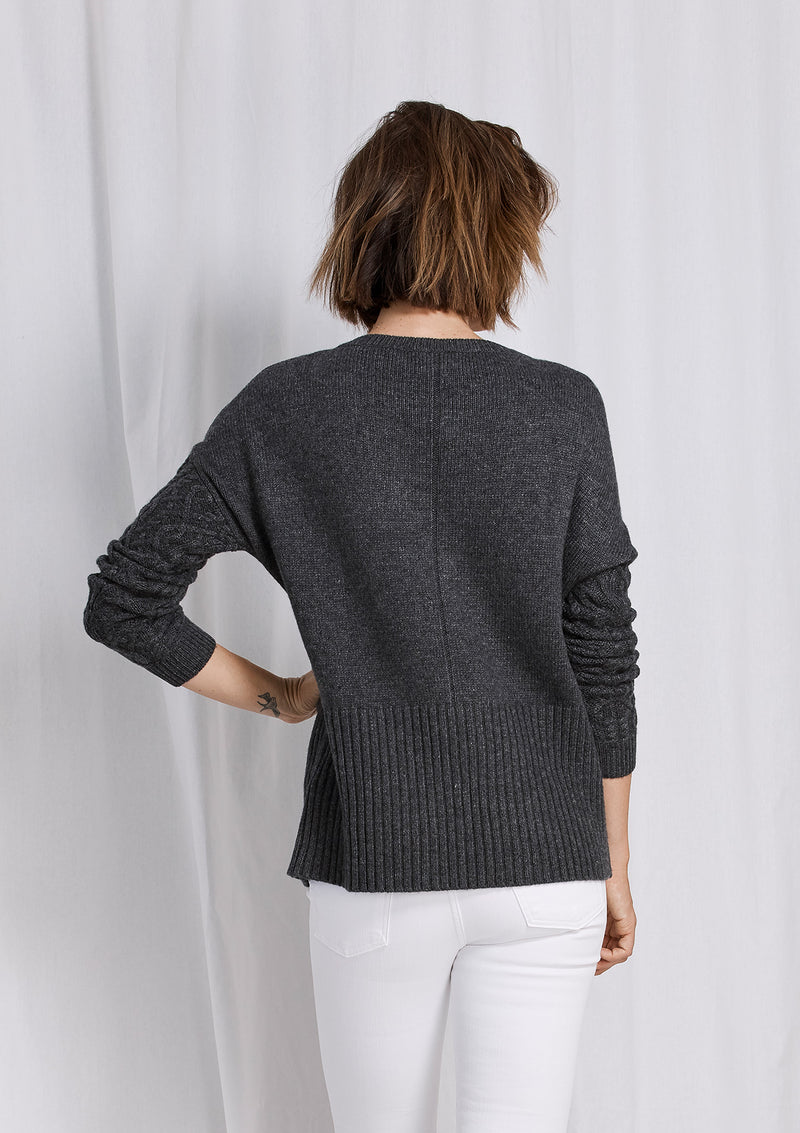 Charli Textured Sleeve Knit