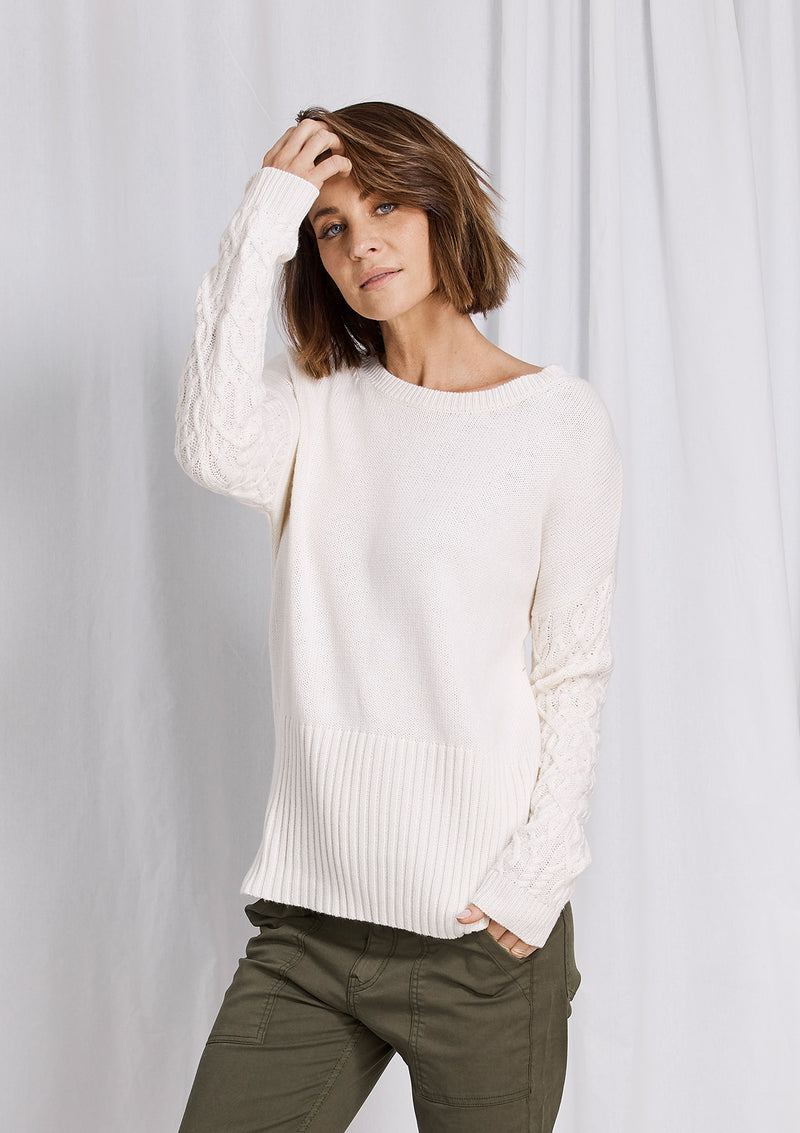 Charli Textured Sleeve Knit