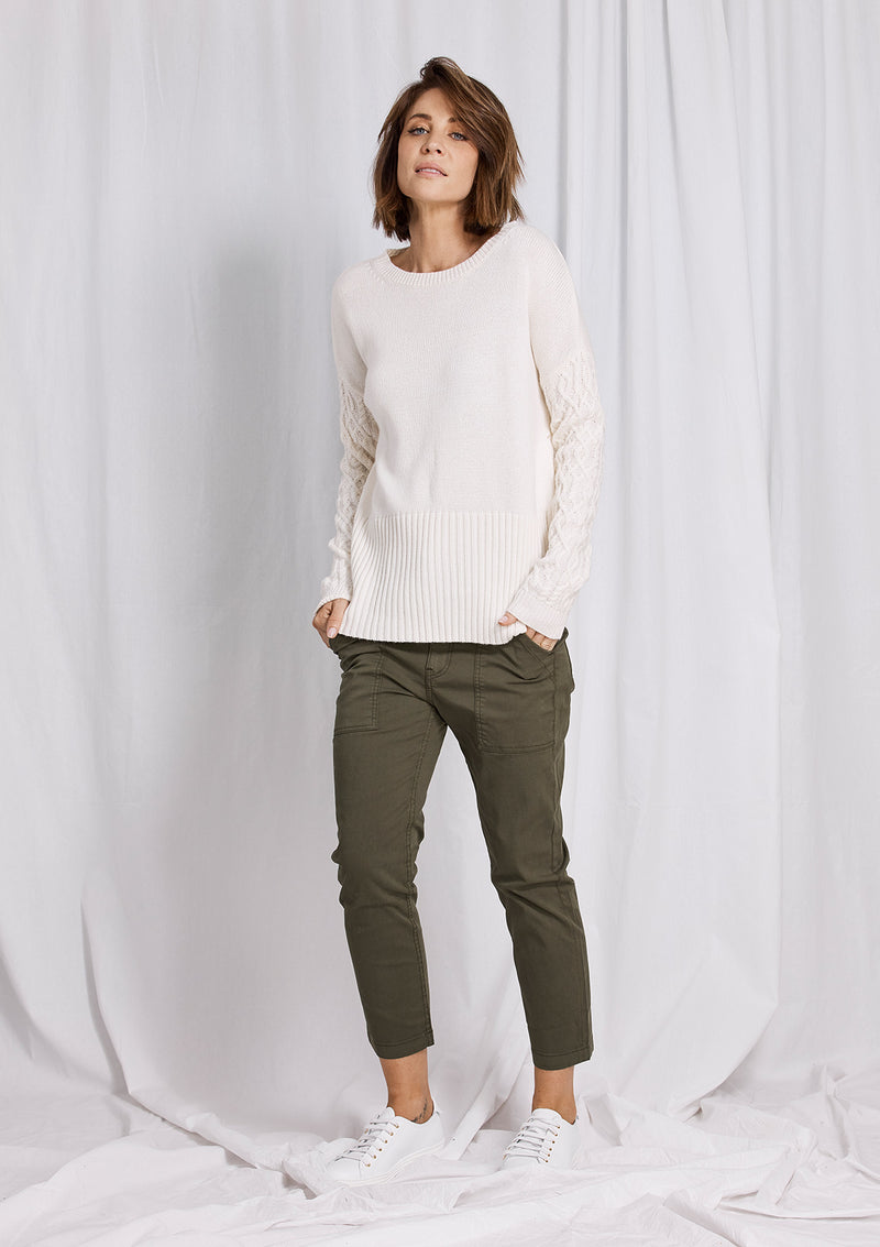 Charli Textured Sleeve Knit