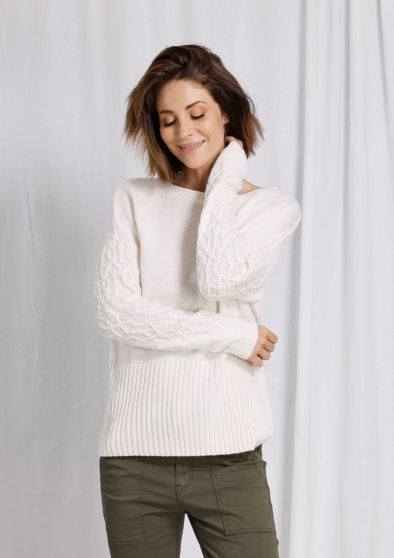 Charli Textured Sleeve Knit