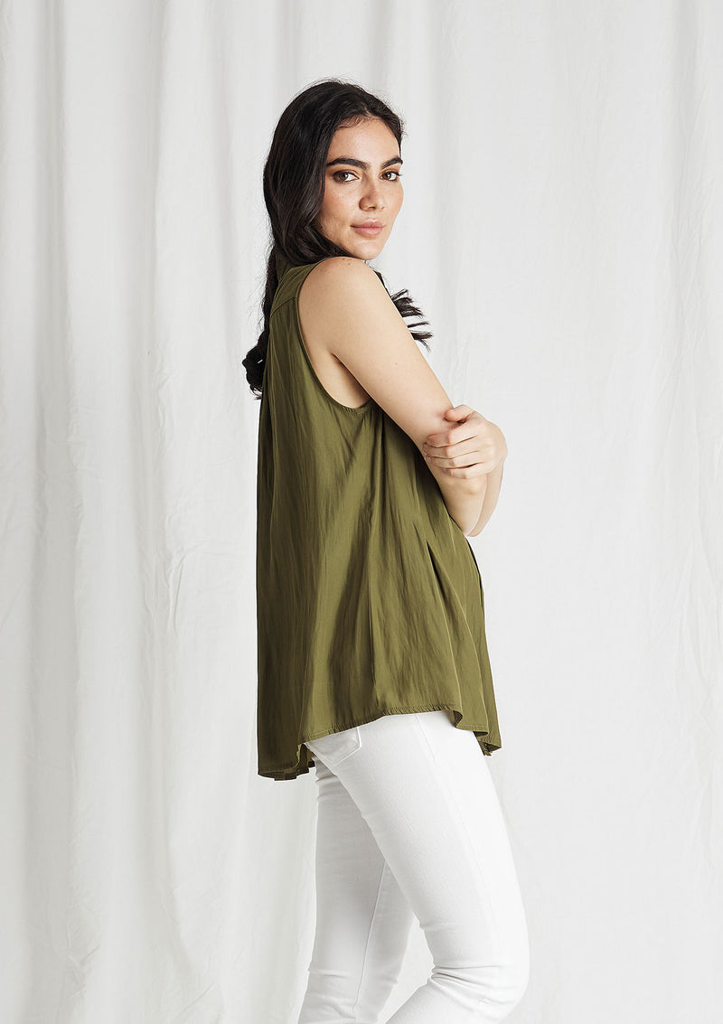 Mela Purdie Macro-Mousseline Cossack Tank