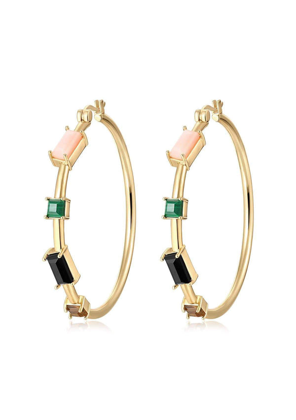 F+H Devo Gemstone Hoops