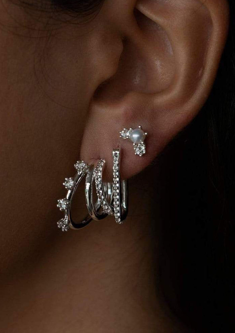 F+H Dylan Gemstone Link Earring