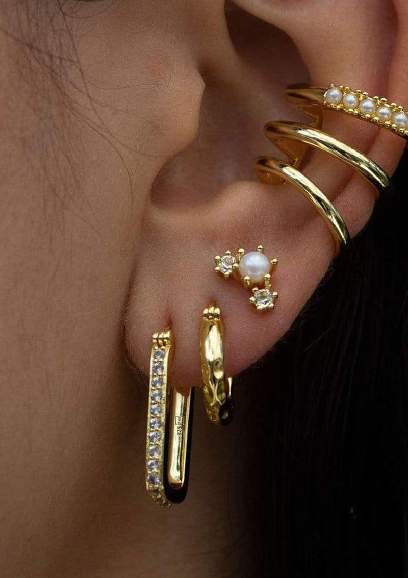 F+H Dylan Gemstone Link Earring