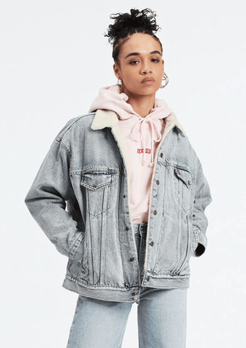 Levi's dad sherpa hot sale trucker