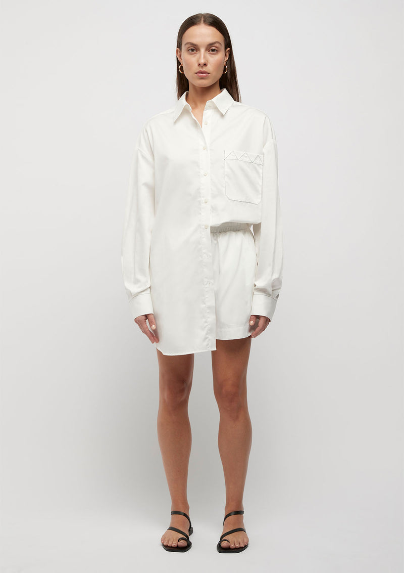 FRIEND of AUDREY Dario Contrast Stitching Shirt