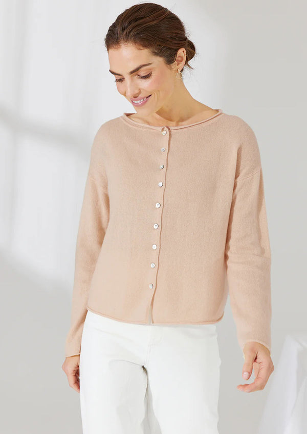 Mia Fratino Pure Reversible Button Cardigan