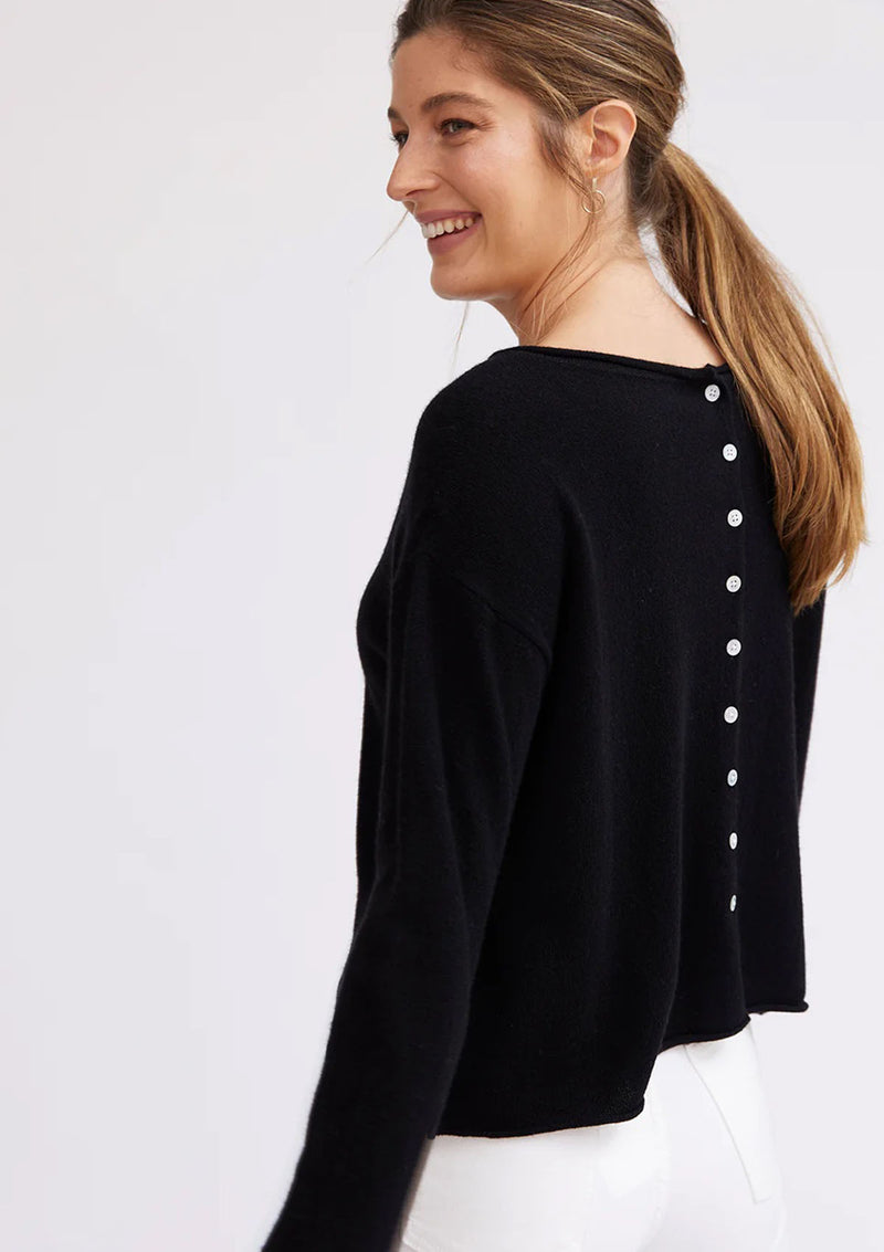 Mia Fratino Pure Reversible Button Cardigan