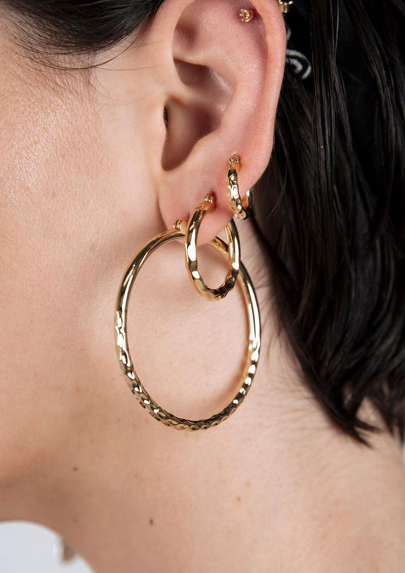 F+H Easy Ride Hammered Hoops