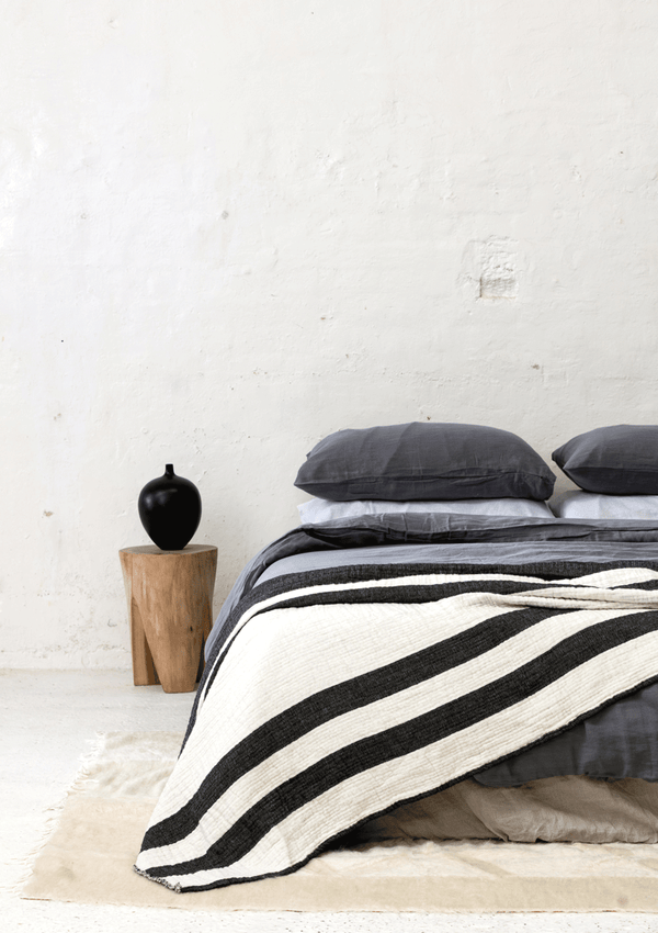 SAARDÈ Enes Black Wool Throw